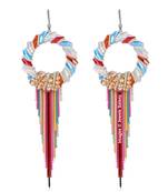 Multicolor cubic zirconia earrings