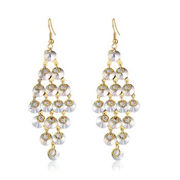 White crystal earrings 1