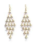 White crystal earrings