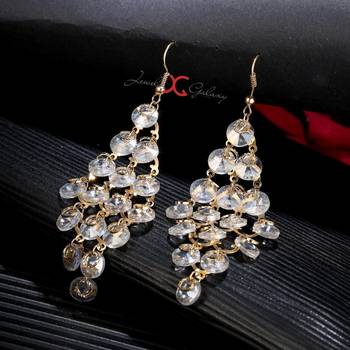 White crystal earrings 5