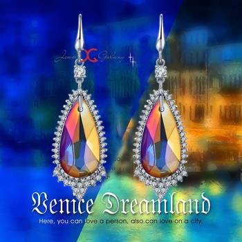 Multicolor crystal earrings 2