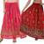 Pink cotton free size skirts
