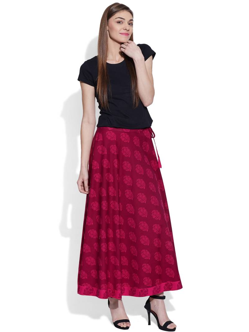 Raspberry Cotton printed skirts Celebrations 2175828