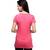 V Neck : Relaxed Fit : Bright Pink