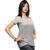 V Neck : Relaxed Fit : Grey