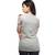 V Neck : Relaxed Fit : Grey