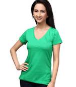 V Neck : relaxed Fit : Green