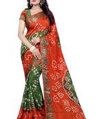 Multicolor art silk saree with blouse