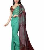 Light green   nazneen saree with blouse