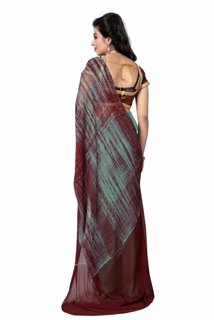 Light green   nazneen saree with blouse