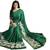 Multicolor printed pure art silk saree with blouse
