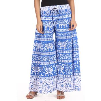 Blue Cotton Printed Palazzo 1