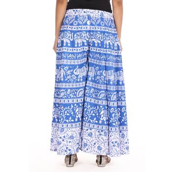 Blue Cotton Printed Palazzo 3