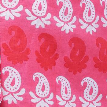Pink Cotton Printed Wrap Skirt 5