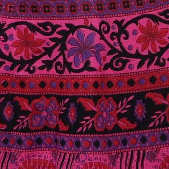Pink Cotton Printed Wrap Skirt 5