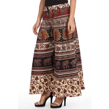 Beige Bagru Printed Cotton Palazzo 4