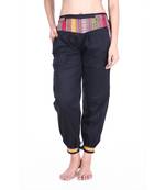 Black Designer Solid Cotton Palazzo