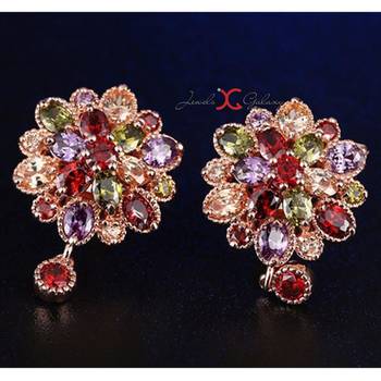Multicolor cubic zirconia pendants 3
