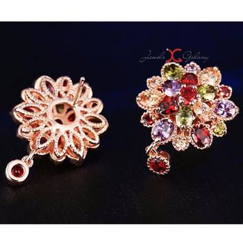 Multicolor cubic zirconia pendants 5