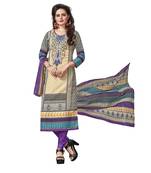 Multicolor printed cotton salwar