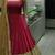 Maroon embroidered silk salwar with dupatta