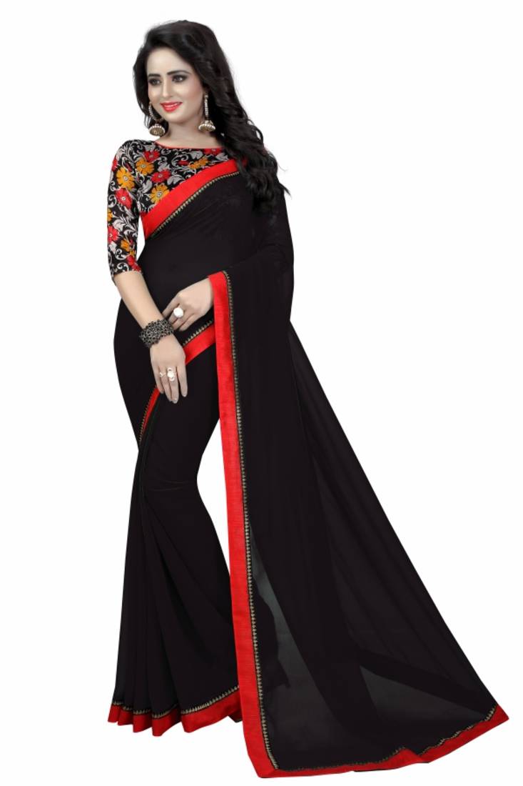 plain georgette design