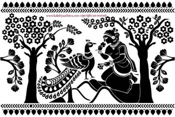 Ashok Vatika: Ethnic Indian Wall Decal 4