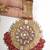 Maroon Red  Beads Jhumar Passa Gold Tikka Hair Accessory