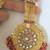 Maroon Red  Beads Jhumar Passa Gold Tikka Hair Accessory