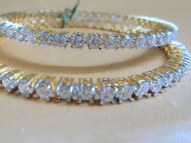 Forever Cz Bangles Pair