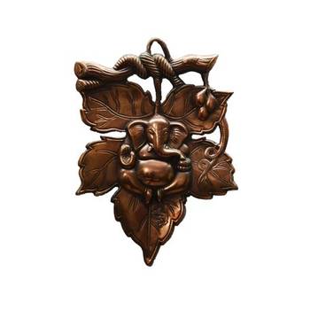 Metal wall hanging of Lord Ganesha on Creative Leaf 1