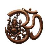 Metal wall hanging of Lord Ganesha with Om