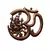 Metal wall hanging of Lord Ganesha with Om