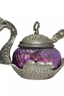 Purple Crystal Mouth Freshner Container with 1 Spoon