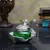Green Crystal Mouth Freshner Container with 1 Spoon