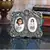 Antique Finish White Metal Round Photo Frame for 2 Photos
