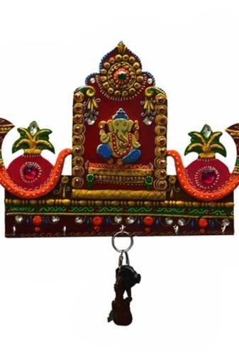 Lord Ganesha with Shehnai Key Holder