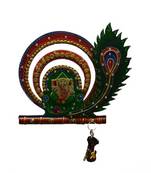 Lord Ganesha with Mor Pankh Key Holder
