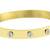 Cartier 18K Goldrhodium 316L Surgical Stainless Steel Openable Kada Bangle Bracelet For Boys Men