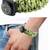 Black Compass Neon Green White Outdoor Camping Adventure Compass Wrist Band Bracelet For Boys Men