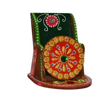 Papier-Mache Kundan Mobile Holder 2