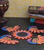Decorative Floor Rangoli -Dancing Peacocks