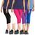 Pixie Cotton Lycra 190 GSM, 4 Way Stretchable (Pack of 5) Women capris-3-4-pants