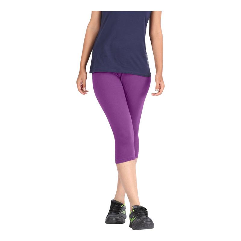 Pixie Cotton Lycra 190 GSM, 4 Way Stretchable (Pack of 5) Women capris-3-4-pants