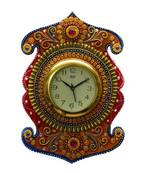 Kundan Studded Wall Clock