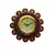 Papier-Mache Round Wall Clock