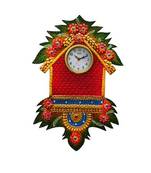 Papier-Mache Wall Clock Hut Design