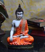 Fiber Meditating Buddha - Orange