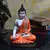 Fiber Meditating Buddha - Orange