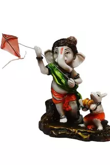Lord Ganesha flying Kites